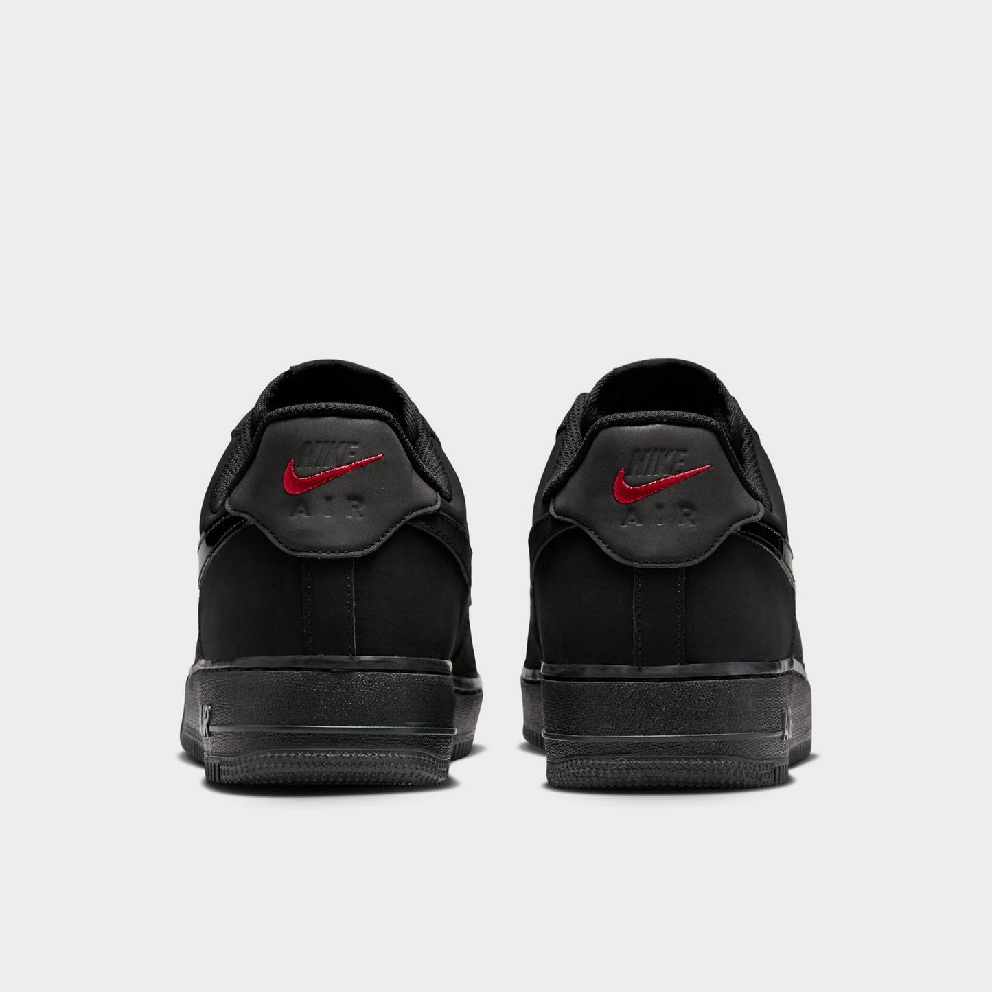 Nike Air Force 1 Noir / Noir - Gris fumé foncé