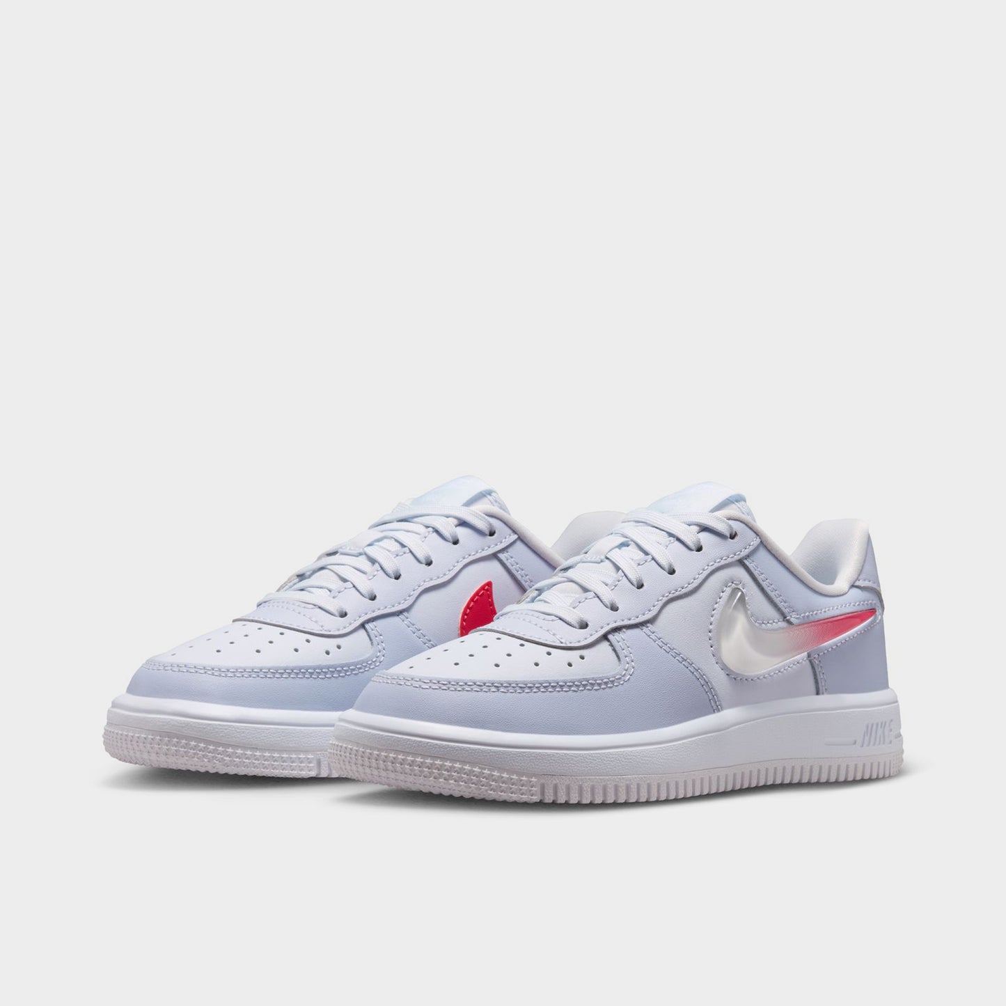 Nike Air Force 1 Lace JES PS Football Grey / Tropical Pink - Ghost White