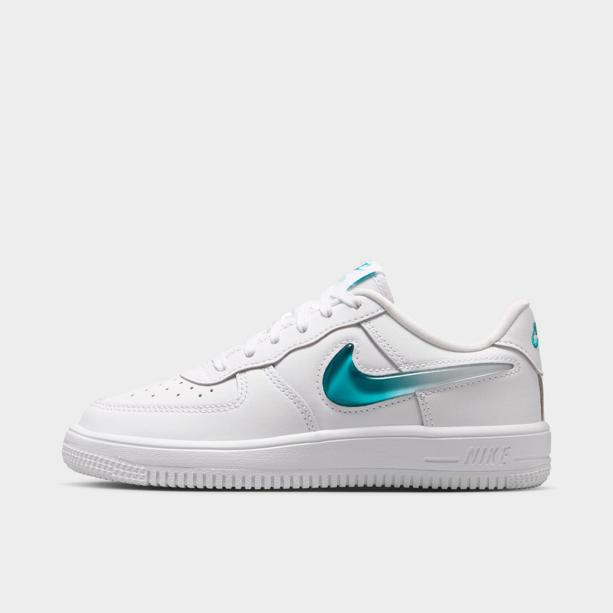 NIKE Air Force 1 ホワイト/グリーン/バーガンディ/ネイビー Nike Air Force 1 Lace JES PS White / Energy – JD Sports