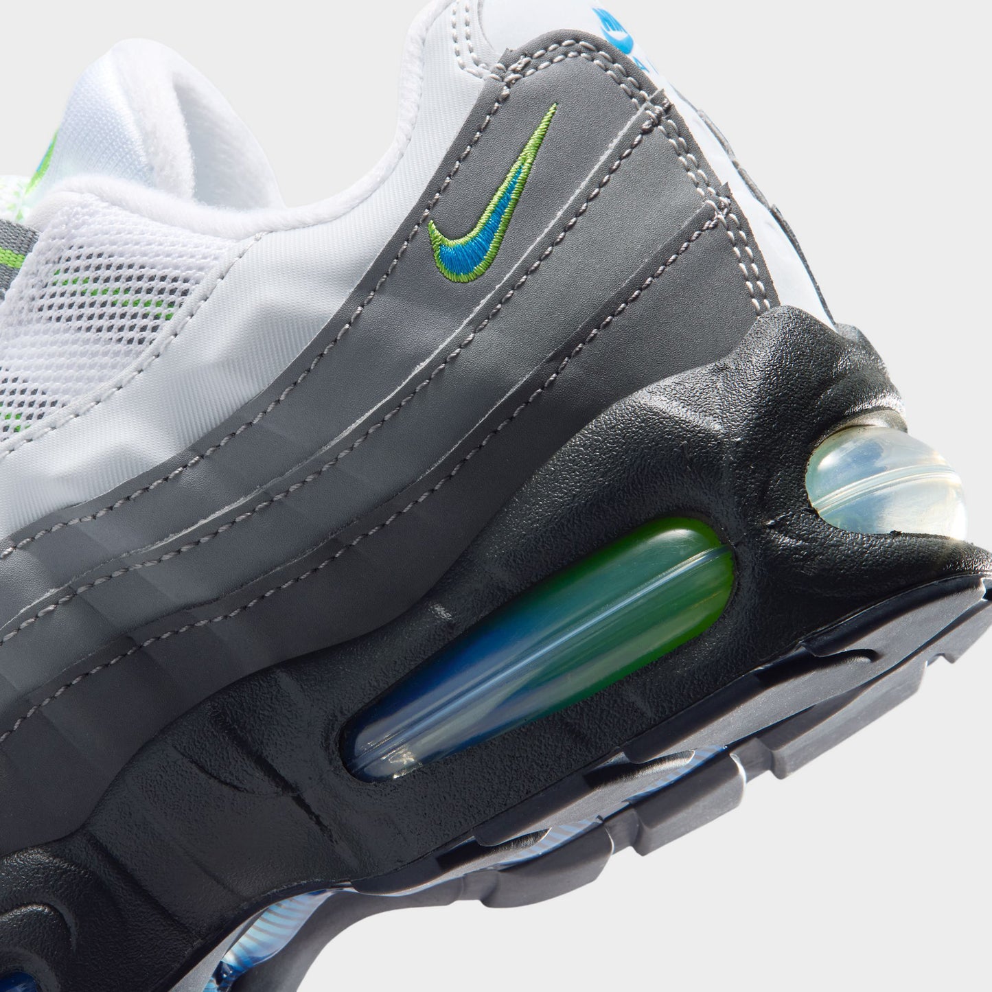 Nike Air Max 95 GS Noir / Photo Bleu - Vert Action