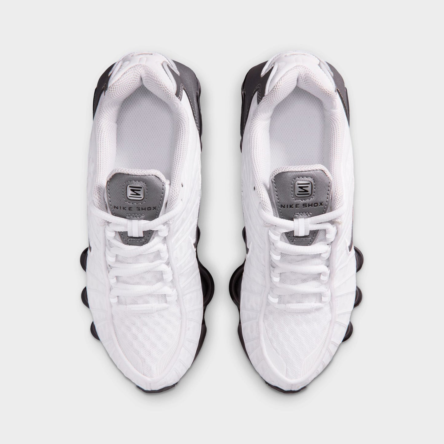 Nike Shox TL GS Blanc / Gris froid métallisé - Gris froid