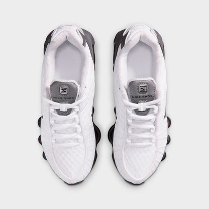 Nike Shox TL GS Blanc / Gris froid métallisé - Gris froid