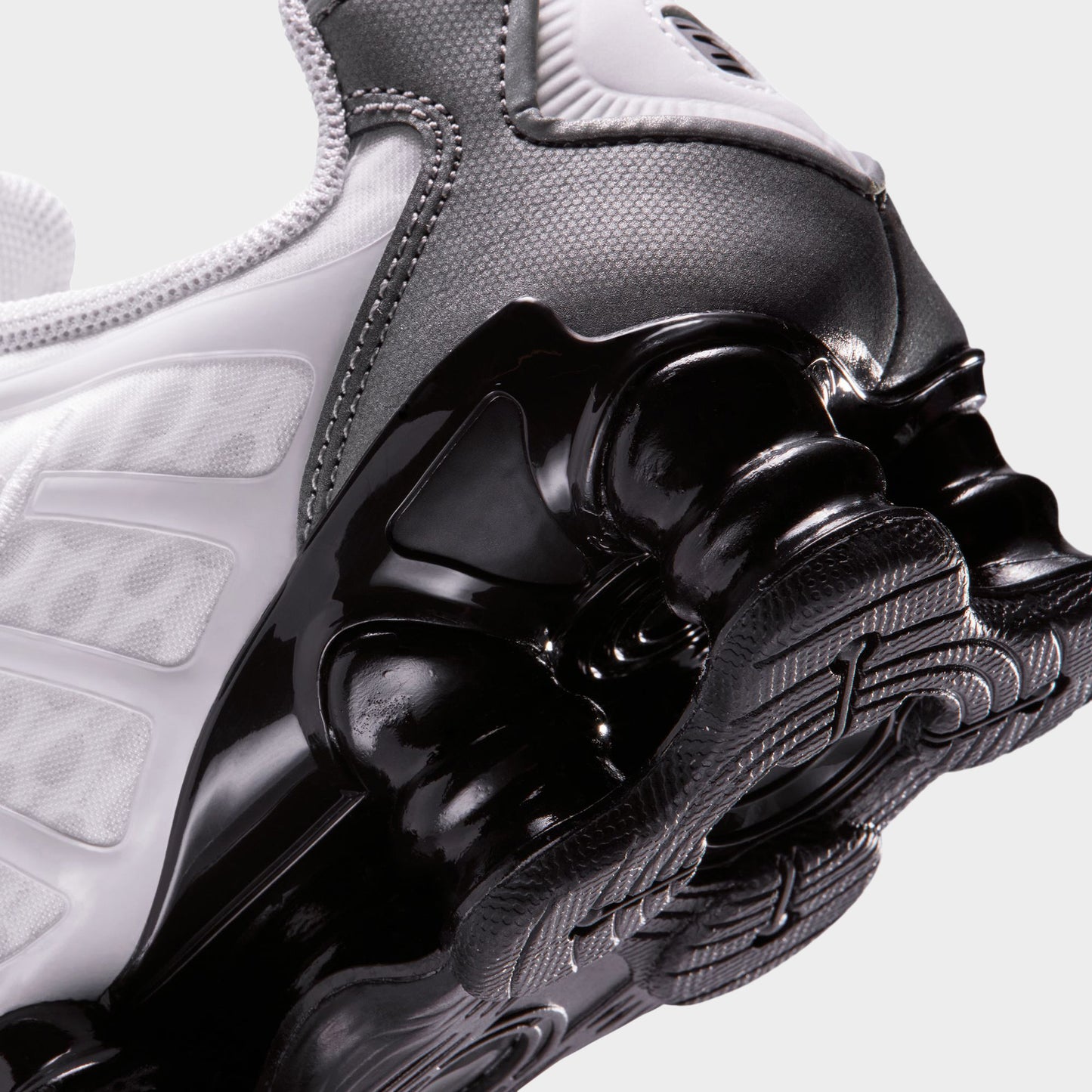 Nike Shox TL GS Blanc / Gris froid métallisé - Gris froid