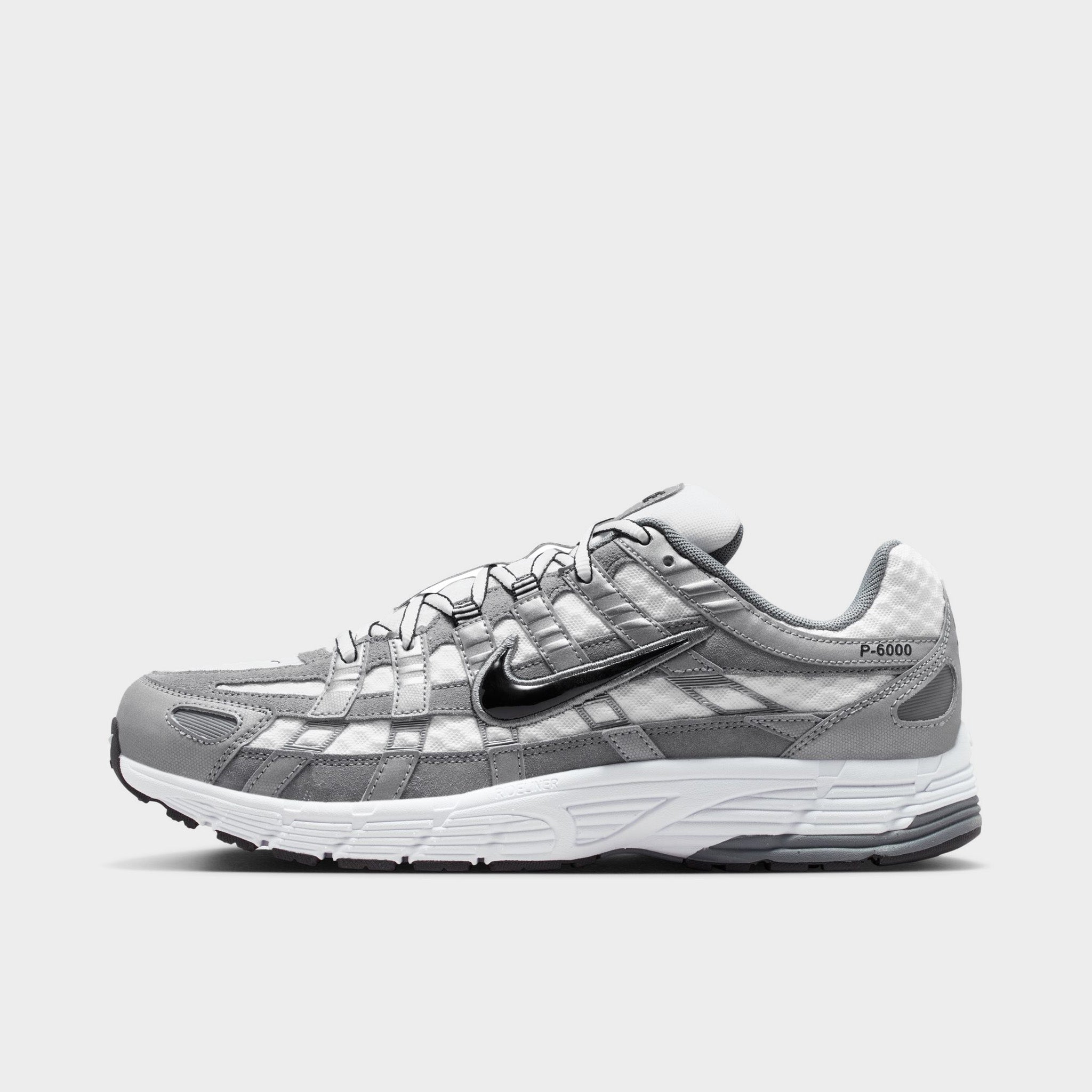 Nike P-6000 White / Black - Metallic Cool Grey – JD Sports