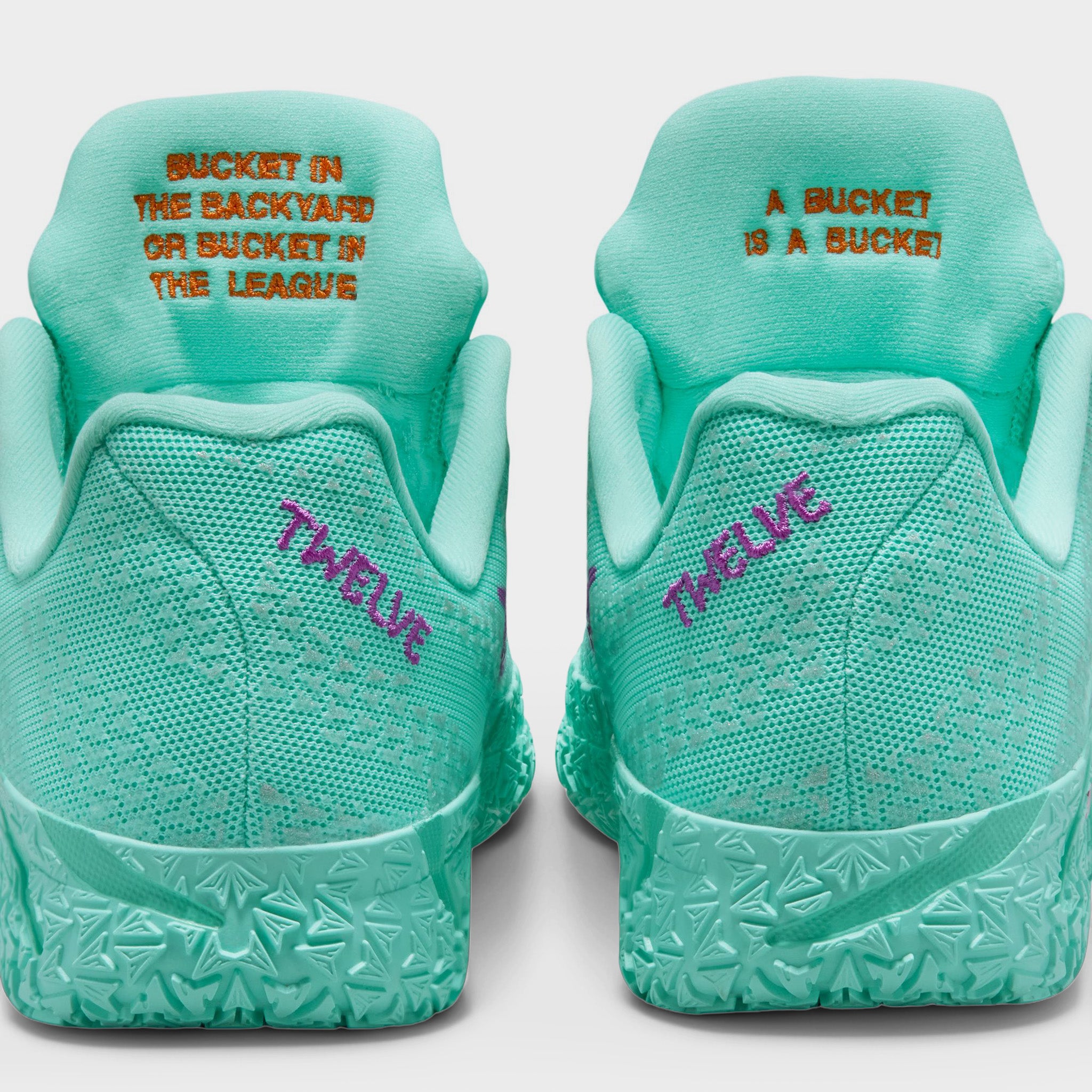 Nike Ja 3 12 Time GS Bleached Turquoise / Safety Orange - Vivid