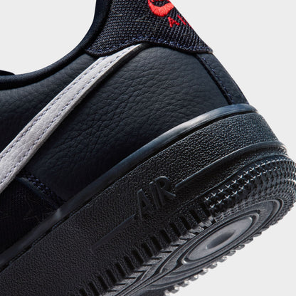 Nike Air Force 1 GS Bleu Obsidienne Foncé / Blanc - Noir