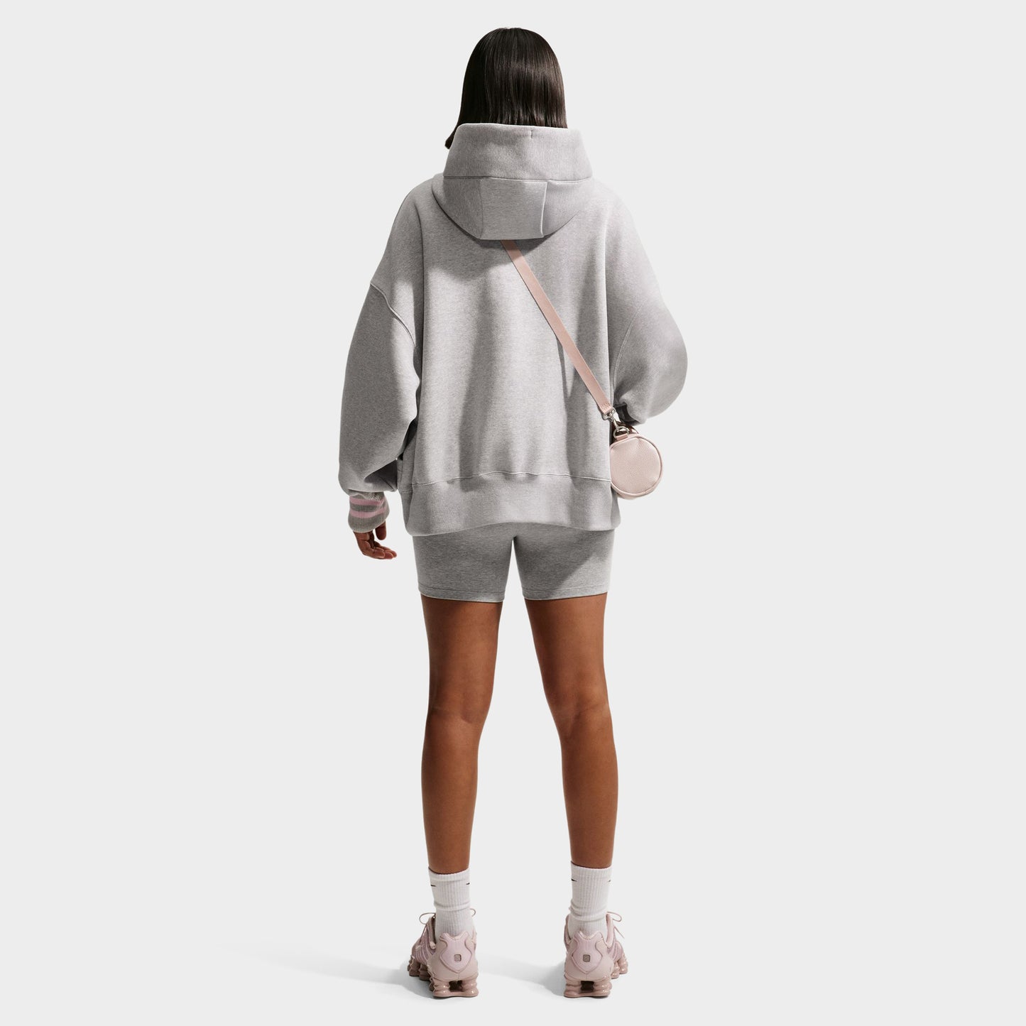 Nike Sportswear Femmes Phoenix Fleece Chandail à capuche surdimensionné  GX1 / Platine pur