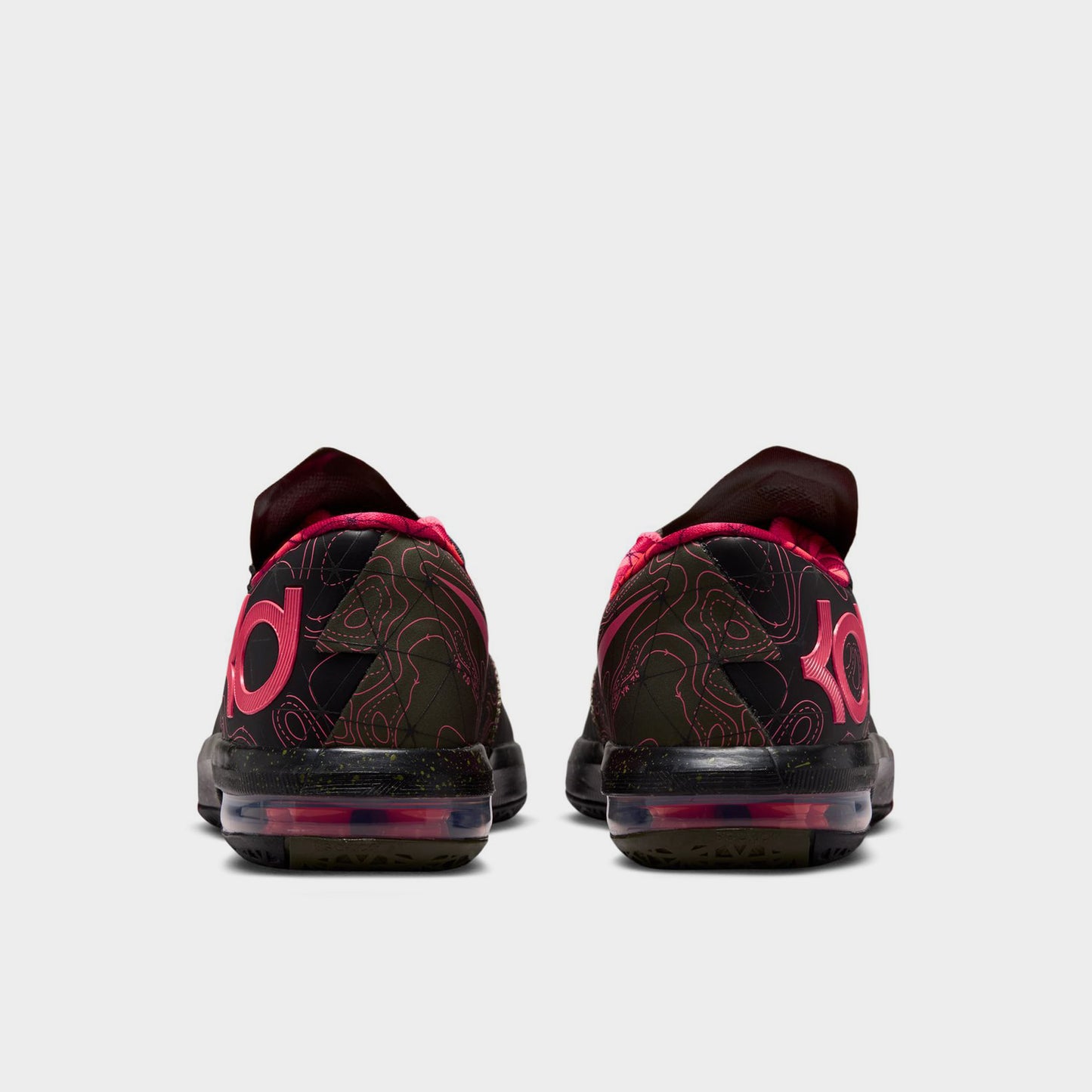 Nike KD VI GS Black / Atomic Red - Medium Olive