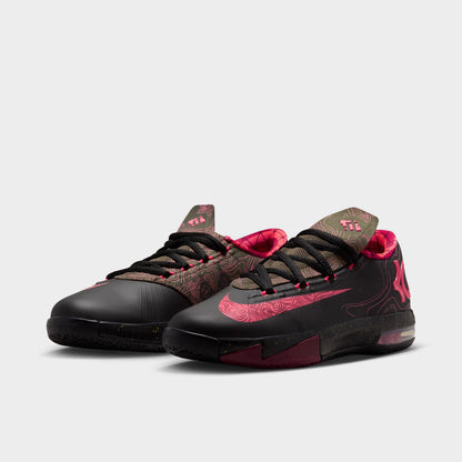 Nike KD VI GS Black / Atomic Red - Medium Olive