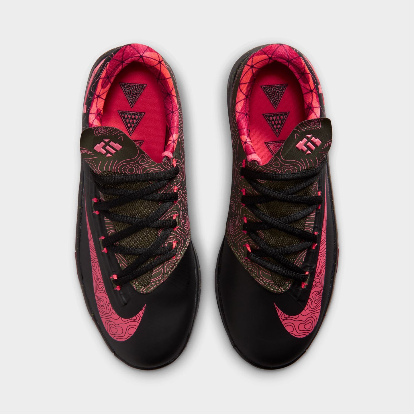 Nike KD VI GS Black / Atomic Red - Medium Olive
