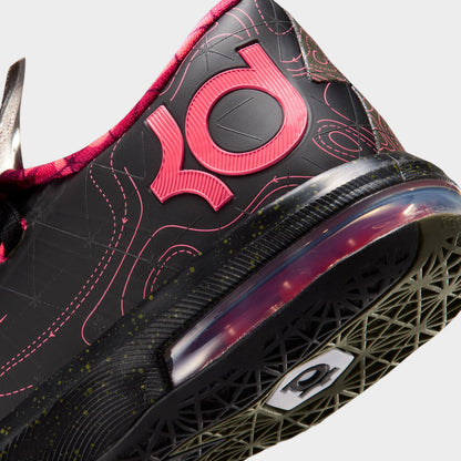 Nike KD VI GS Black / Atomic Red - Medium Olive