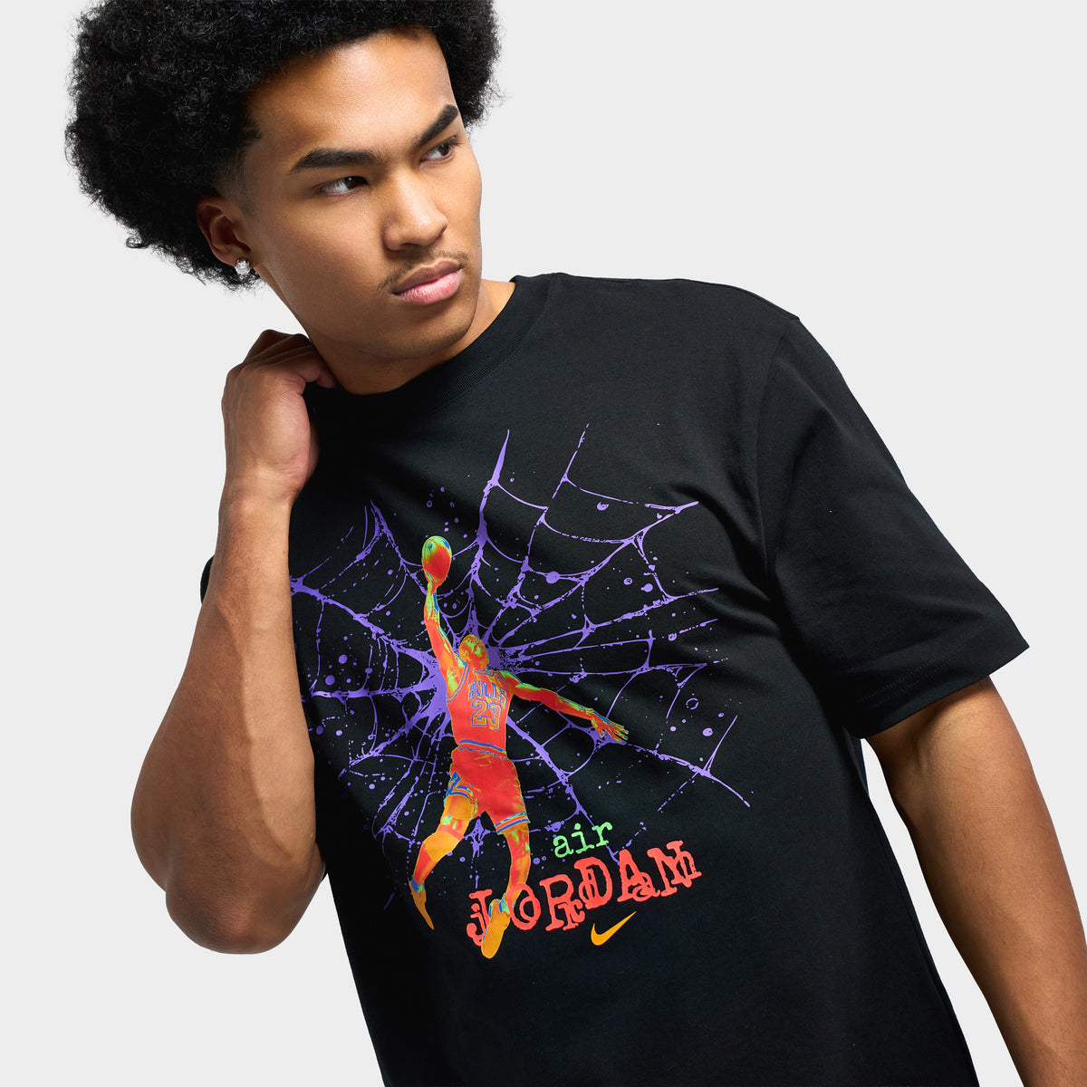 T-shirt Jordan Brooklyn Spiderweb 85 / Noir