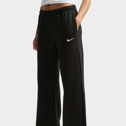 Nike Women's Studio Fleece Wide Leg Pants / Black/ Sail