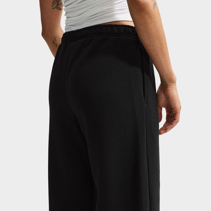 Nike Women's Studio Fleece Wide Leg Pants / Black/ Sail
