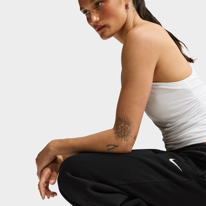 Nike Women's Studio Fleece Wide Leg Pants / Black/ Sail