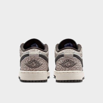 Jordan 1 Low SE GS Voile / Infrarouge - Gris anthracite