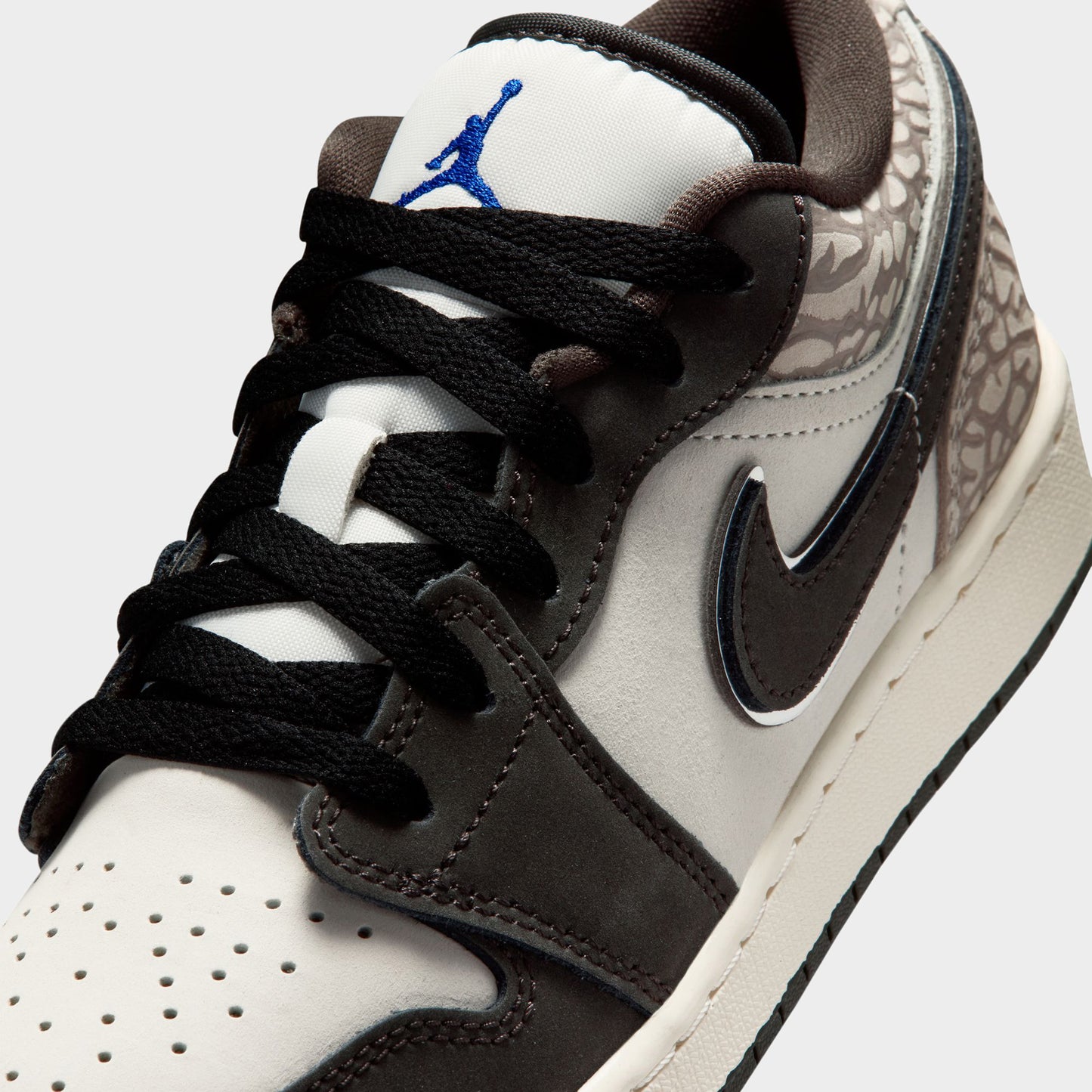 Jordan 1 Low SE GS Voile / Infrarouge - Gris anthracite