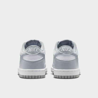 Nike Juniors' Dunk GS White / Light Smoke Grey - White