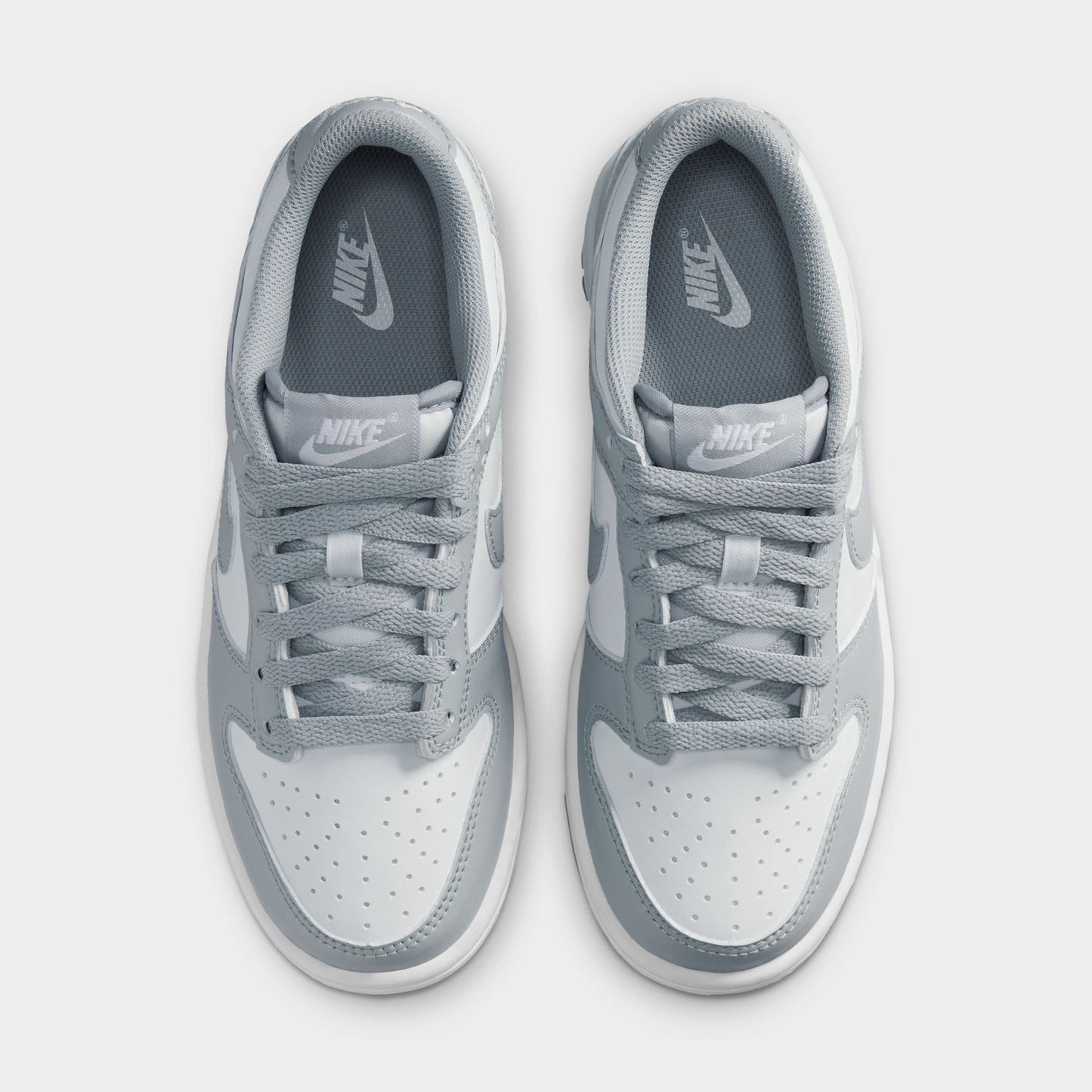 Nike Juniors' Dunk GS White / Light Smoke Grey - White