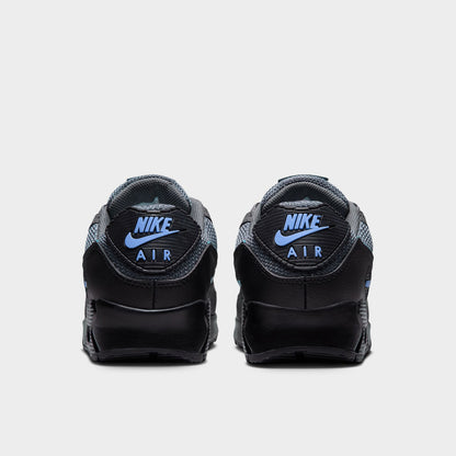 Nike Air Max 90 Light Smoke Grey / Black-Football Blue