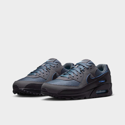 Nike Air Max 90 Light Smoke Grey / Black-Football Blue
