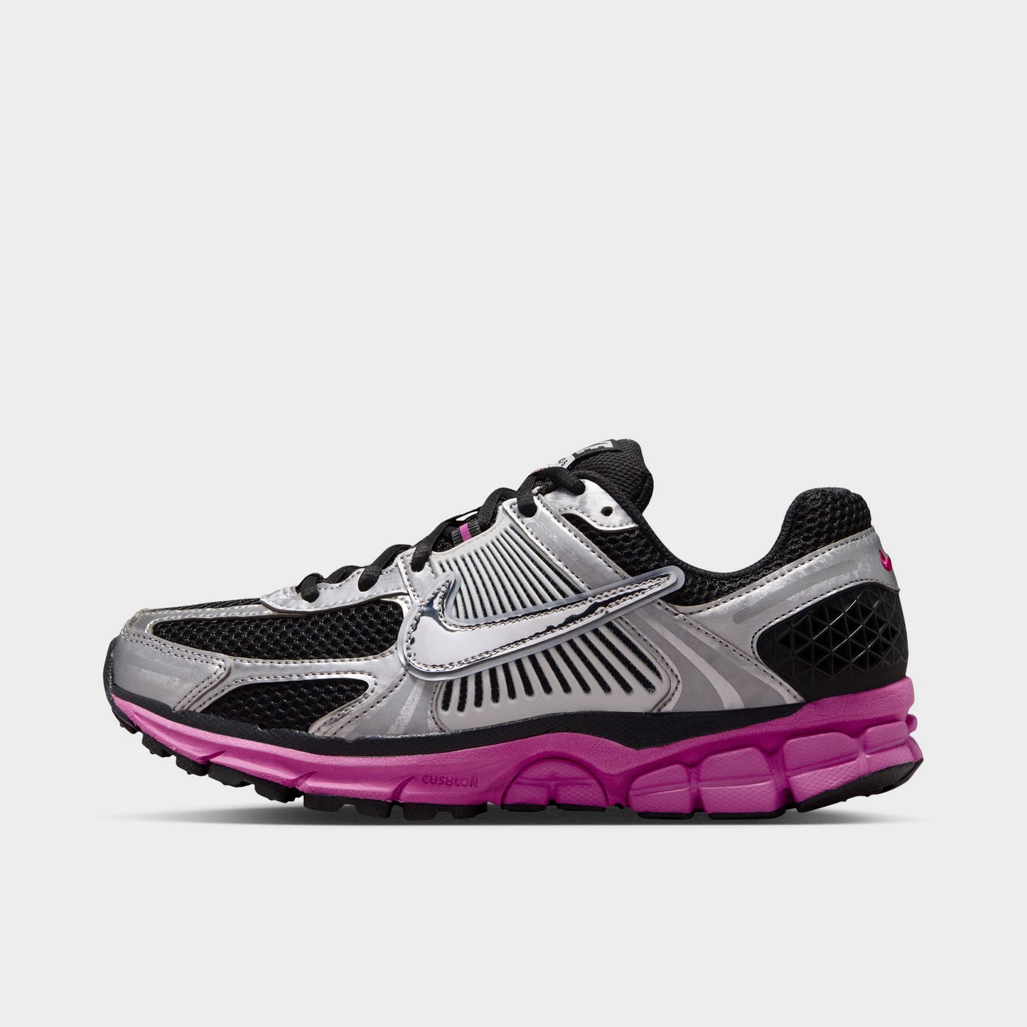 Nike Femme Zoom Vomero 5 Noir cassé / Argent métallique - Rose vif