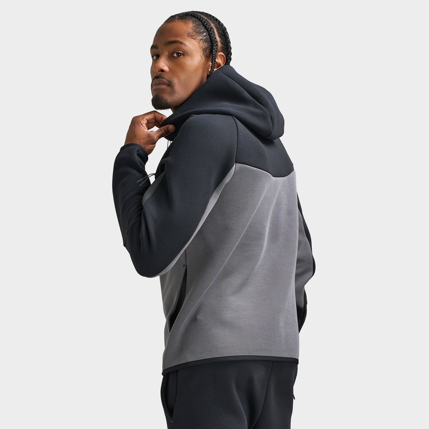 Nike Tech Fleece Hoodie Black / Iron Grey