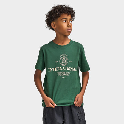 Nike Junior Boys' Club Rules T-Shirt / Fir