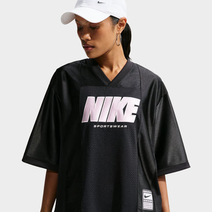 Nike Femmes Sportswear Haut de Maillot Graphique à Manches Courtes / Noir