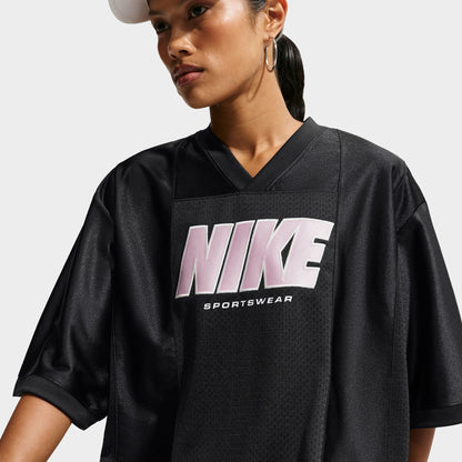 Nike Femmes Sportswear Haut de Maillot Graphique à Manches Courtes / Noir