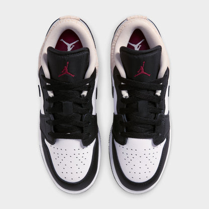 Jordan 1 Mid SE GS Noir / Rouge Équipe - Gomme