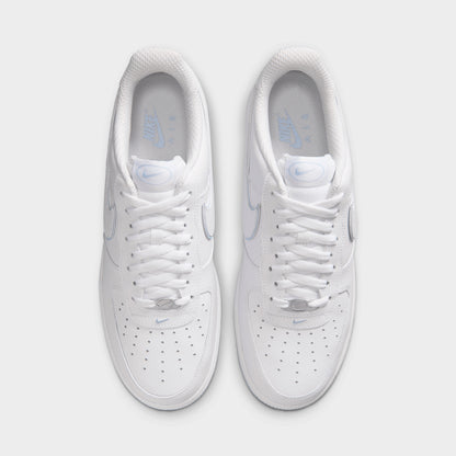 Nike Air Force 1 '07 LV8 Blanc / Blanc - Bleu Hydrogène