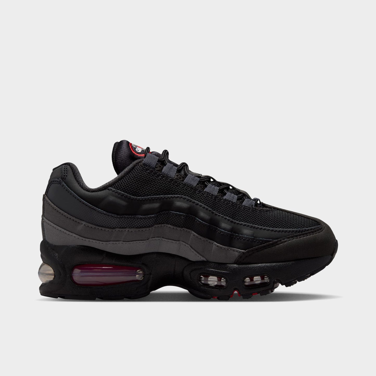 Nike Air Max 95 BB GS Noir / Rouge Universitaire - Anthracite