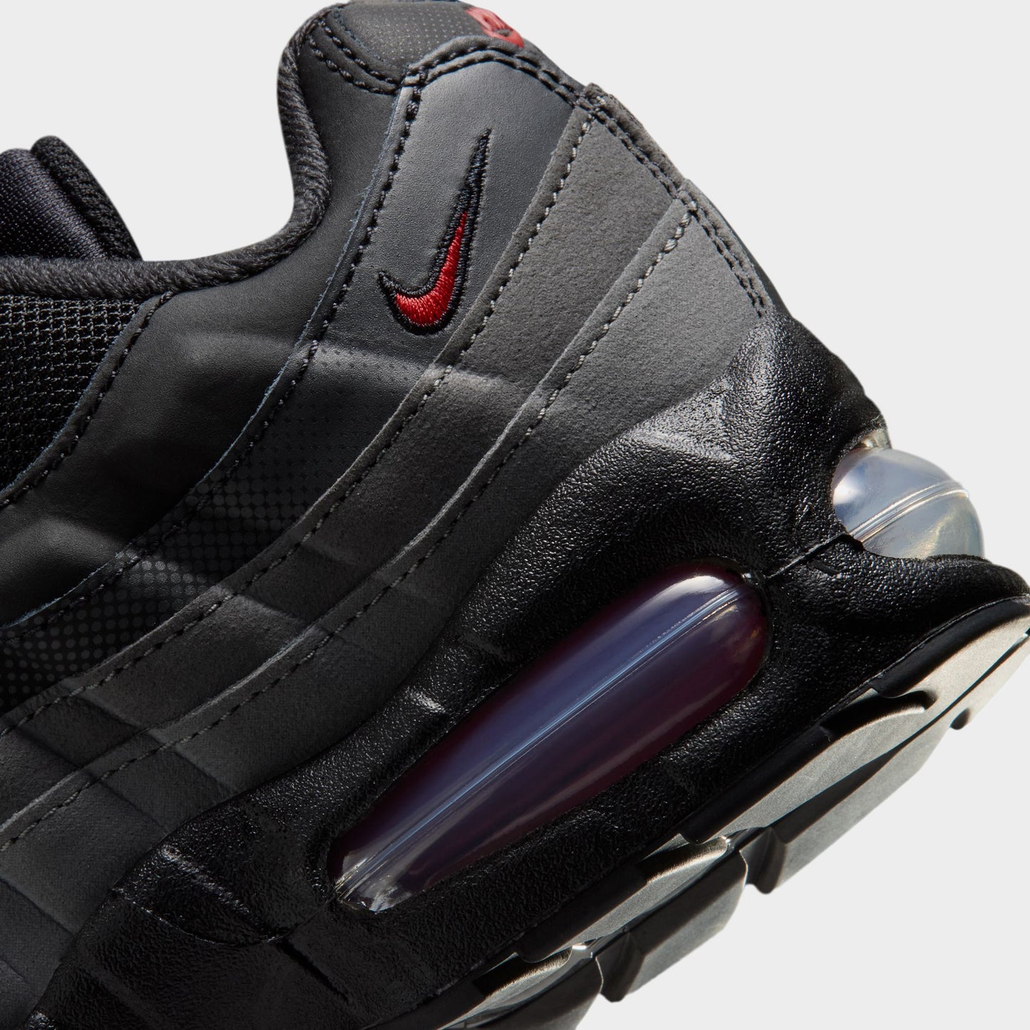Nike Air Max 95 BB GS Noir / Rouge Universitaire - Anthracite