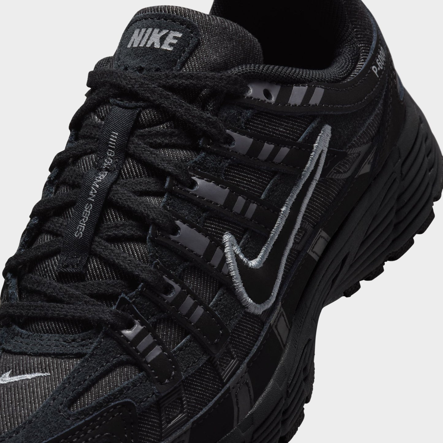 Nike P-6000 GS Noir / Argent réfléchissant-Anthracite