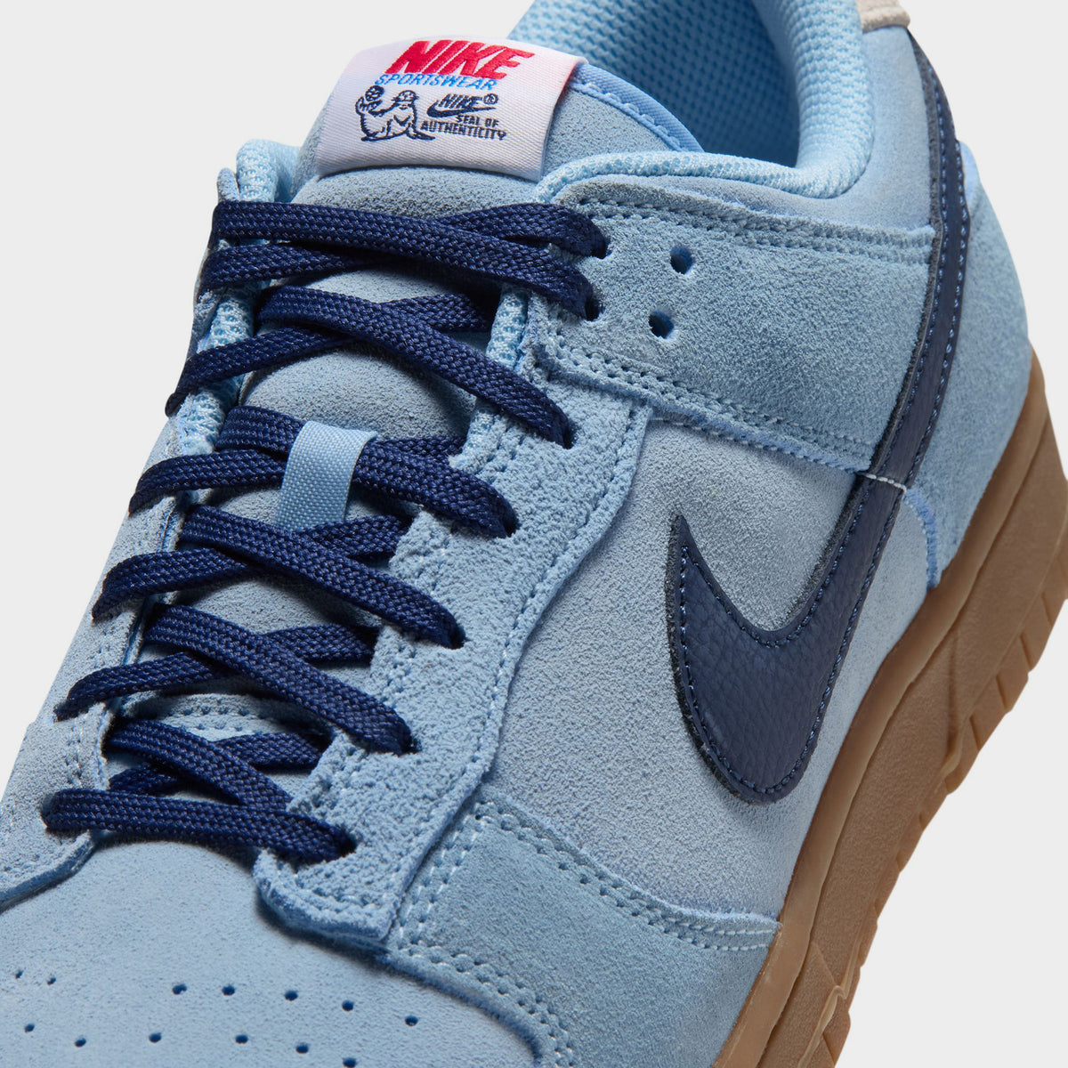 Nike Dunk Low Retro Bleu Doux / Marine Nuit - Blanc Sommet