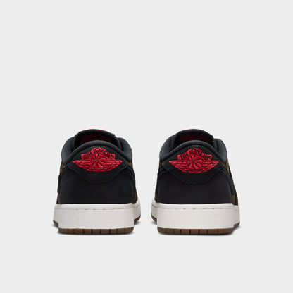 Jordan 1 Retro Low GS Black / Varsity Red - Summit White