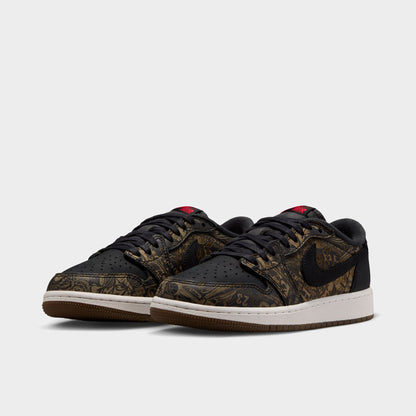 Jordan 1 Retro Low GS Black / Varsity Red - Summit White