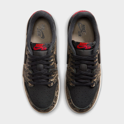 Jordan 1 Retro Low GS Black / Varsity Red - Summit White
