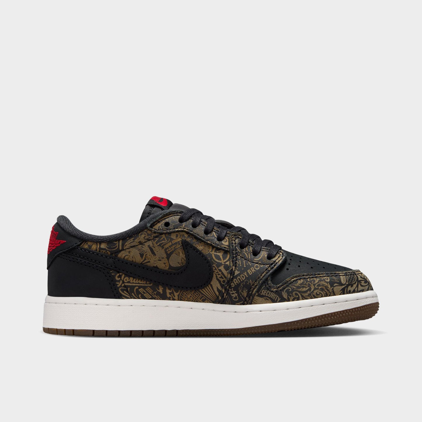 Jordan 1 Retro Low GS Black / Varsity Red - Summit White