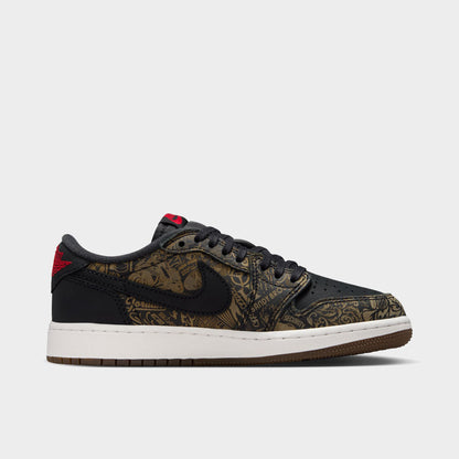 Jordan 1 Retro Low GS Black / Varsity Red - Summit White