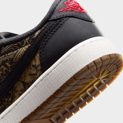 Jordan 1 Retro Low GS Black / Varsity Red - Summit White