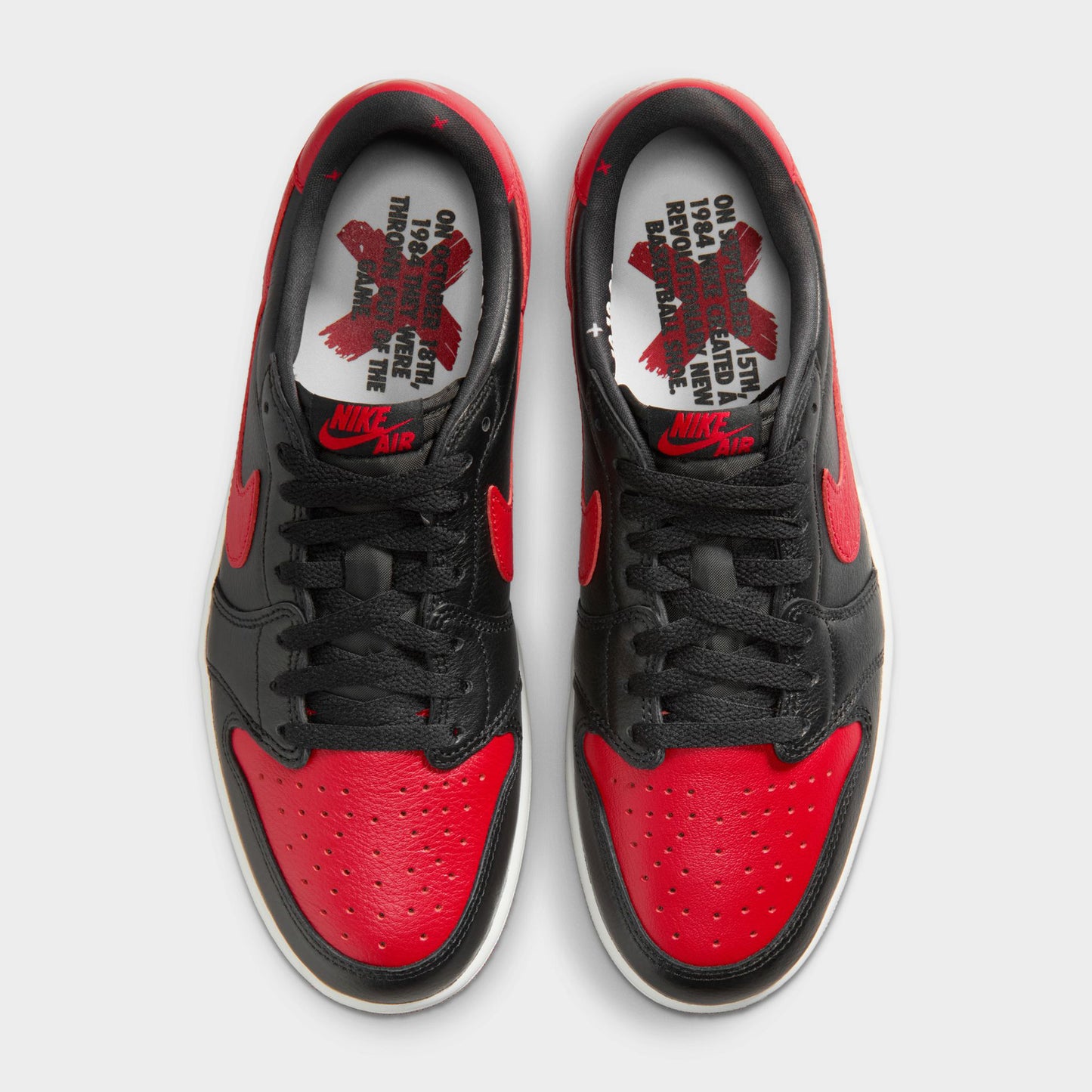 Jordan 1 Retro Low OG Black / Black - Varsity Red