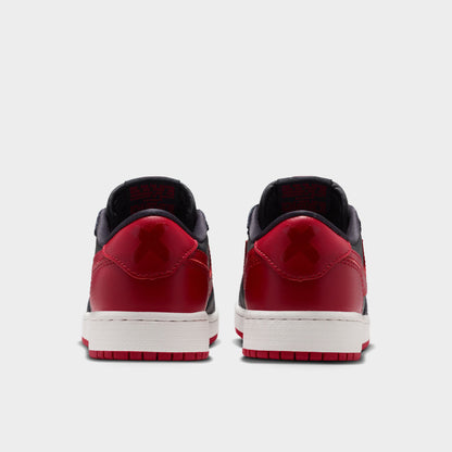 Jordan 1 Low OG Retro GS Noir / Noir - Rouge Varsity