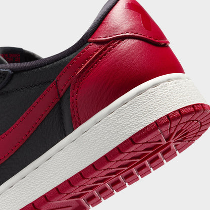 Jordan 1 Low OG Retro GS Noir / Noir - Rouge Varsity