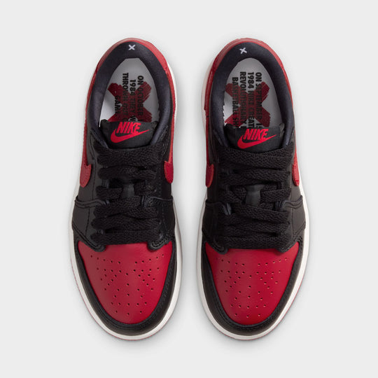 Jordan 1 Low OG Retro PS Noir / Noir - Rouge Varsity