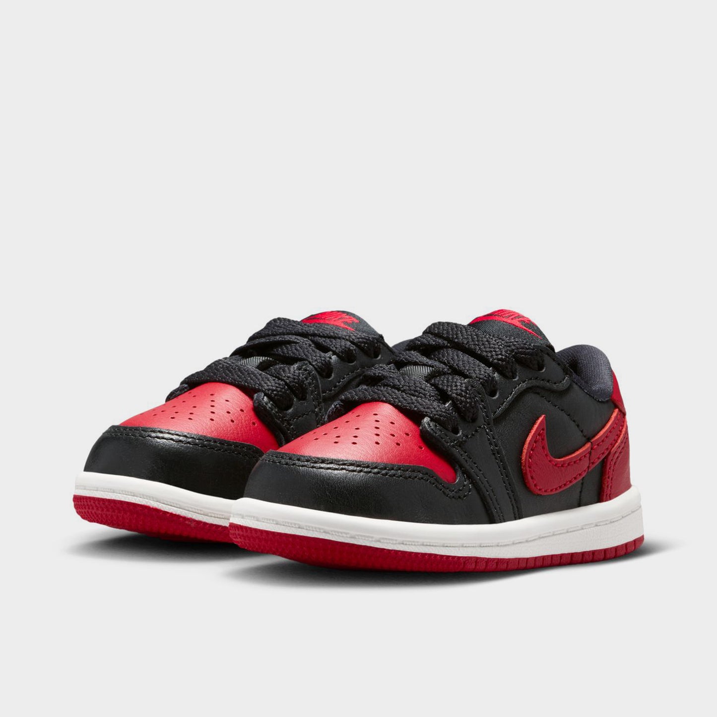 Jordan 1 Low OG Retro TD Noir / Noir - Rouge Universitaire
