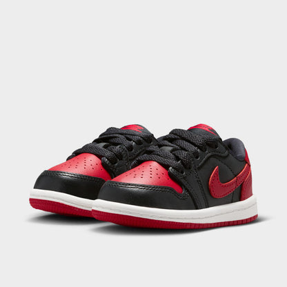 Jordan 1 Low OG Retro TD Noir / Noir - Rouge Universitaire