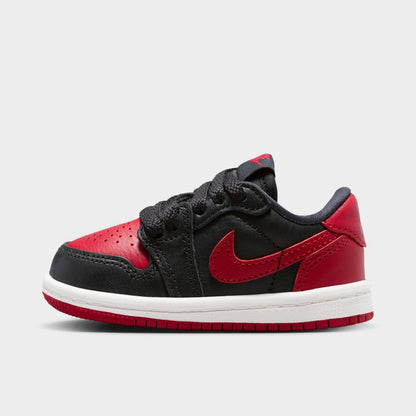Jordan 1 Low OG Retro TD Noir / Noir - Rouge Universitaire