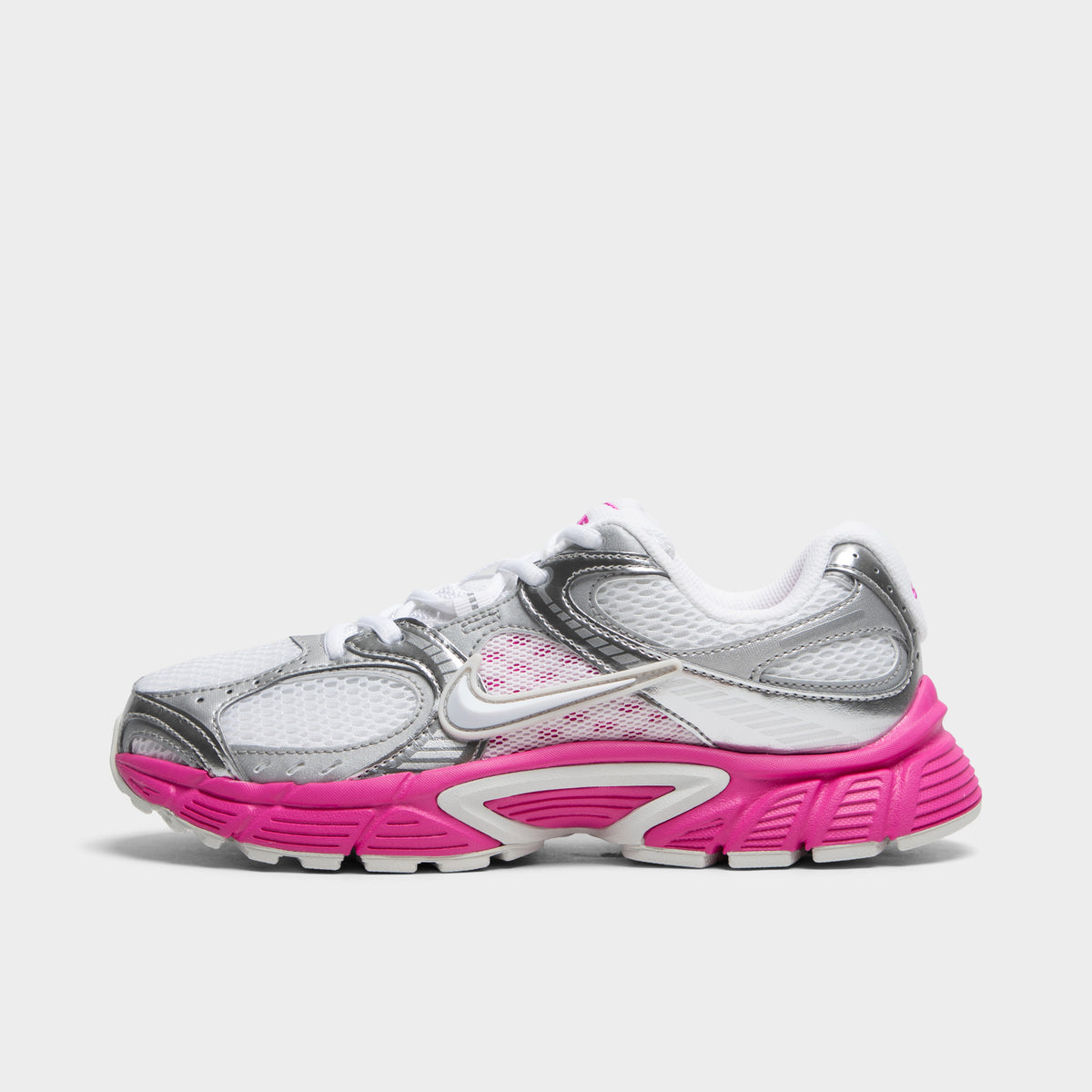 Nike Women's V5 RNR Metallic Silver / White - Fire Pink